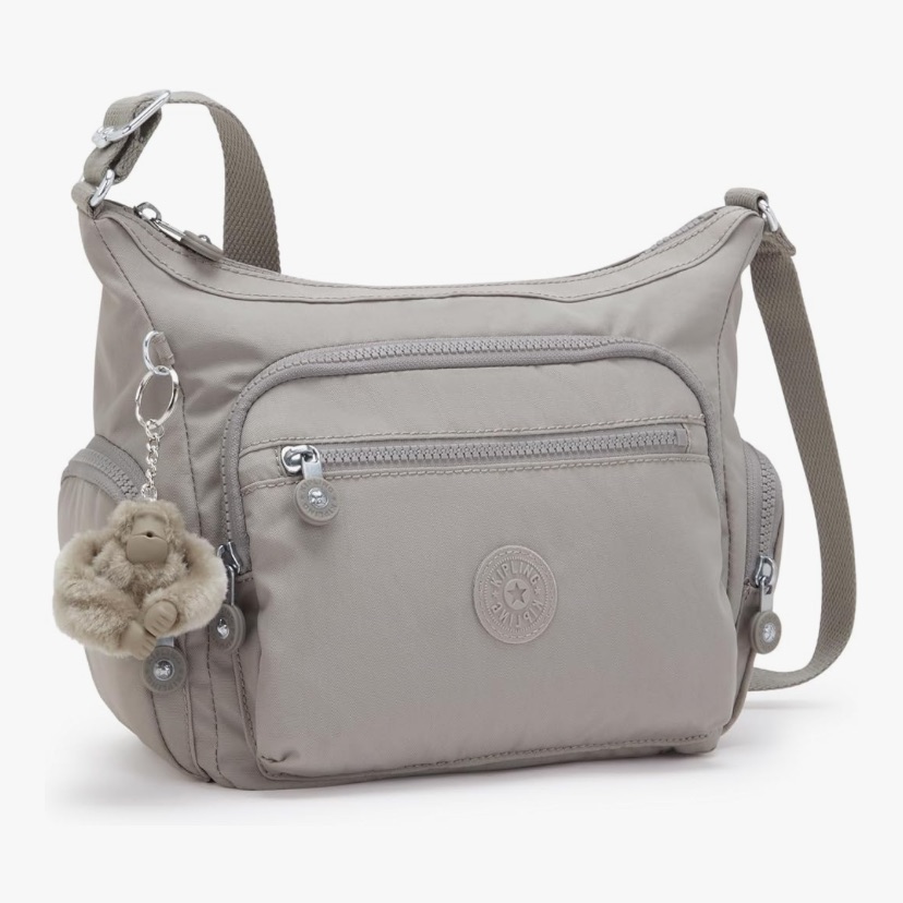 Kipling Gray Monkey Crossbody Purse Bag